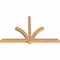 Ekena Millwork Redmond Smooth Timber Gable Bracket, Western Red Cedar, 72"W x 45"H x 3 1/2"D x 3 1/2"F, 15/12 Pitch GBW072X45X0404RED00SWR - alternate 2